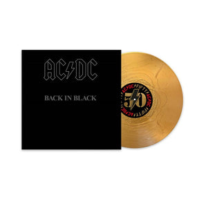 ACDC - Back In Black (50th Anniversary Special Ed. Gold vinyl reissue with insert) - Vinyl - New