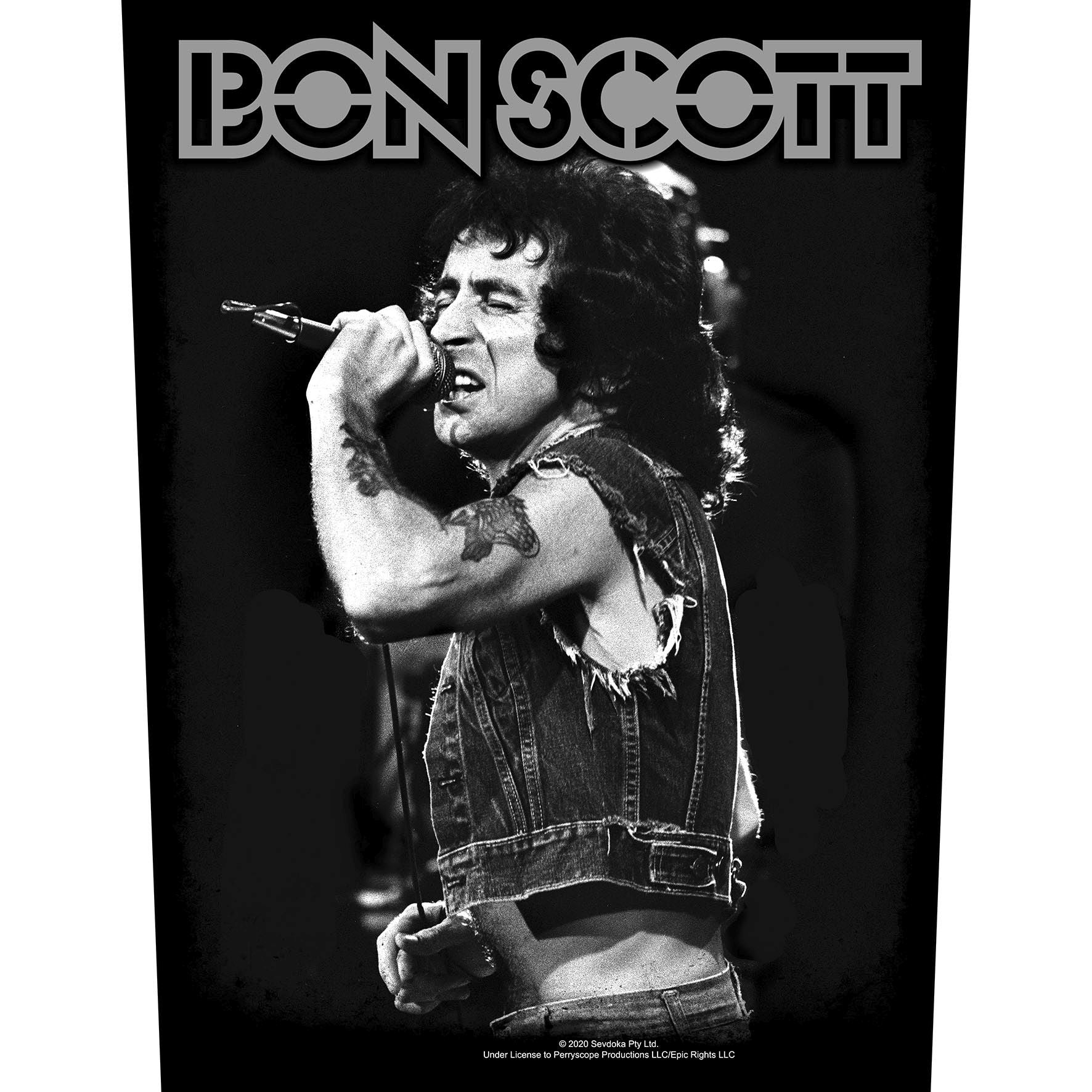 ACDC - Bon Scott - Sew-On Back Patch (295mm x 265mm x 355mm)