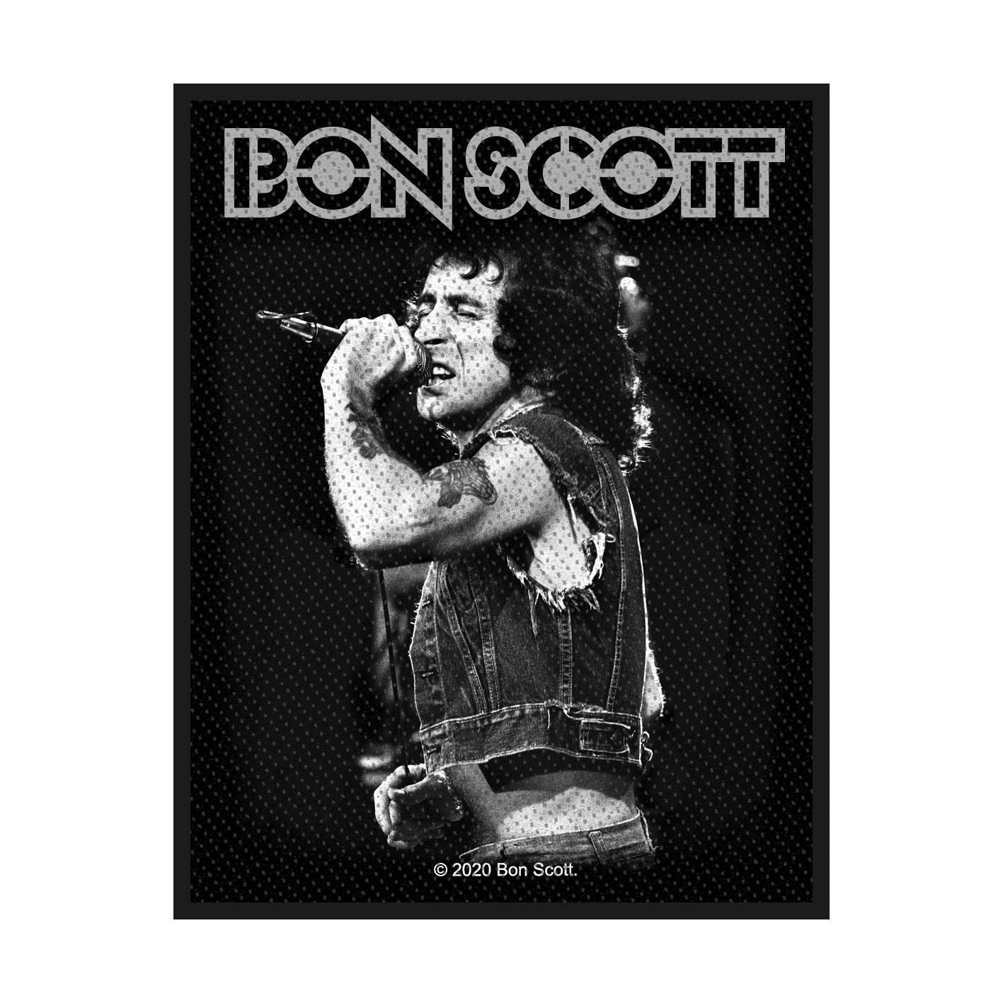 ACDC - Bon Scott (100mm x 75mm) Sew-On Patch