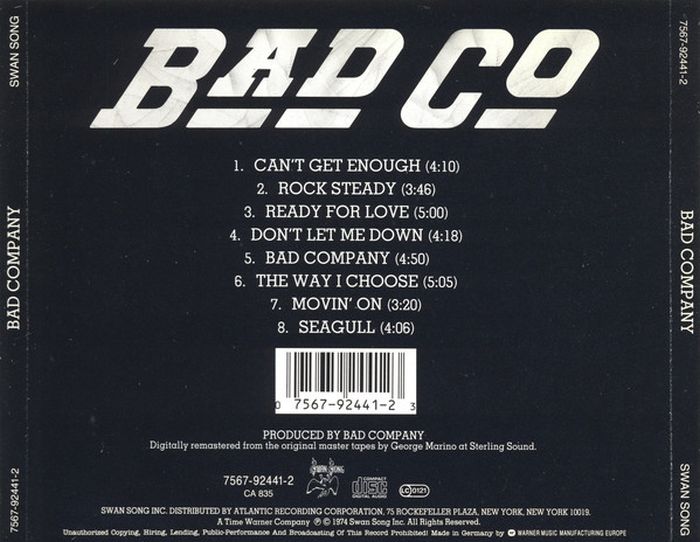 Bad Company - Bad Company - CD - New