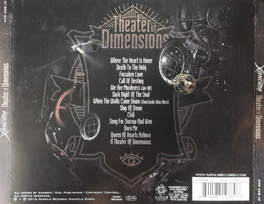 Xandria - Theater Of Dimensions (2CD mediabook) - CD - New