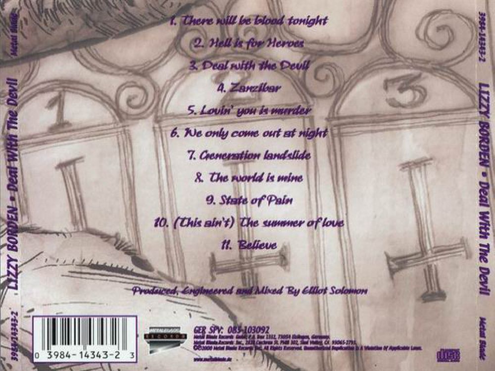 Lizzy Borden - Deal With The Devil - CD - New