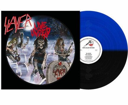 Slayer - Live Undead (Ltd. Ed. 2021 Blue/Black Split vinyl reissue with lyric/photo insert & large poster - 2250 copies) - Vinyl - New