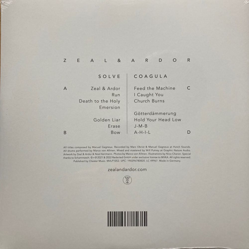 Zeal & Ardor - Zeal & Ardor (2022) (Deluxe Ed. 180g 2LP gatefold) - Vinyl - New