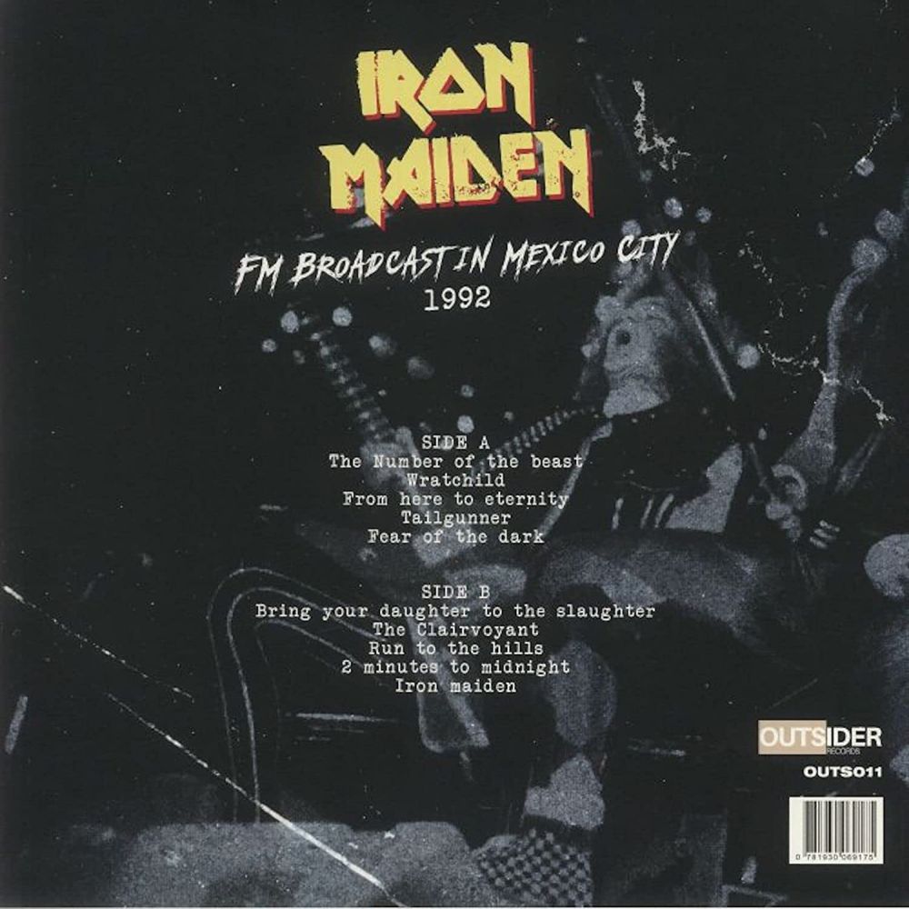 Iron Maiden - From Here To Mexico - FM Broadcast In Mexico City 1992 (Ltd. Ed. Clear vinyl) - Vinyl - New