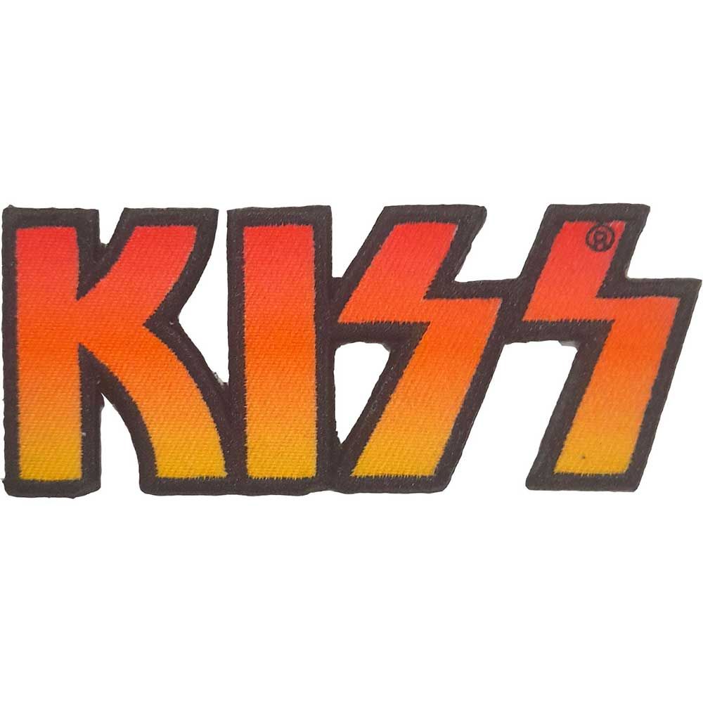 Kiss - Cut-Out Logo (95mm x 40mm) Sew-On Patch