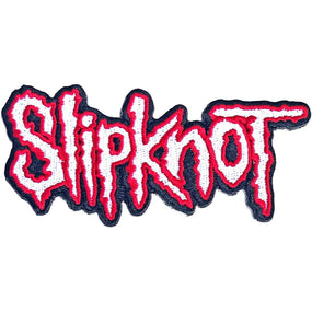 Slipknot - Red Border Cut-Out Logo (115mm x 50mm) Sew-On Patch