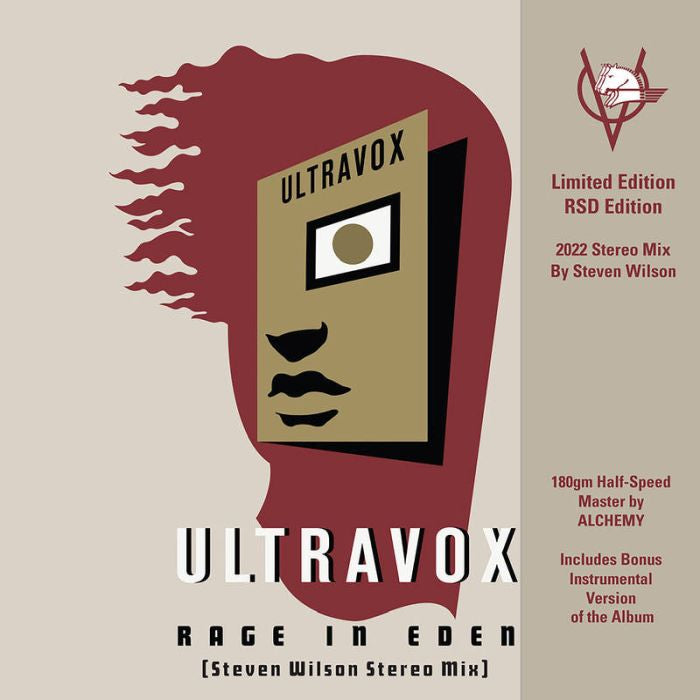 Ultravox - Rage In Eden: Steven Wilson Stereo Mix (180g 2LP Clear vinyl Half-Speed Master) (2022 RSD Black Friday LTD ED) - Vinyl - New