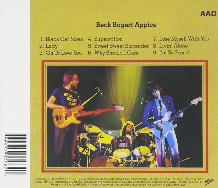 Beck Bogert Appice - Beck Bogert Appice - CD - New