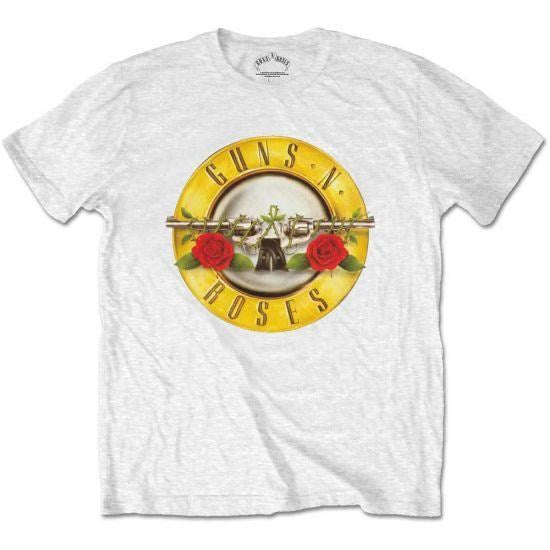Guns N Roses - Classic Bullet Logo Toddler and Youth White Shirt - 100% Official Merchandise