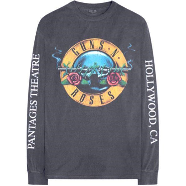 Guns N Roses - Hollywood US 1991 Tour Charcoal Long Sleeve Shirt - 100% Official Merchandise