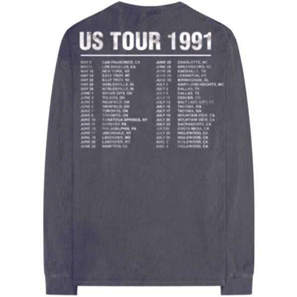 Guns N Roses - Hollywood US 1991 Tour Charcoal Long Sleeve Shirt