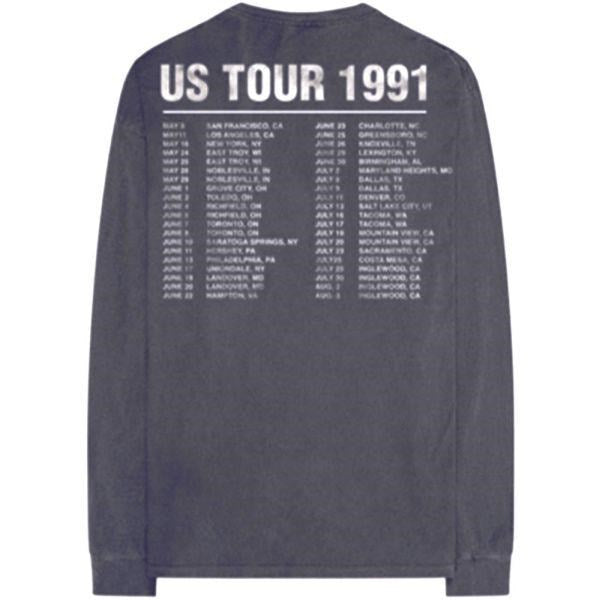 Guns N Roses - Hollywood US 1991 Tour Charcoal Long Sleeve Shirt - 100% Official Merchandise