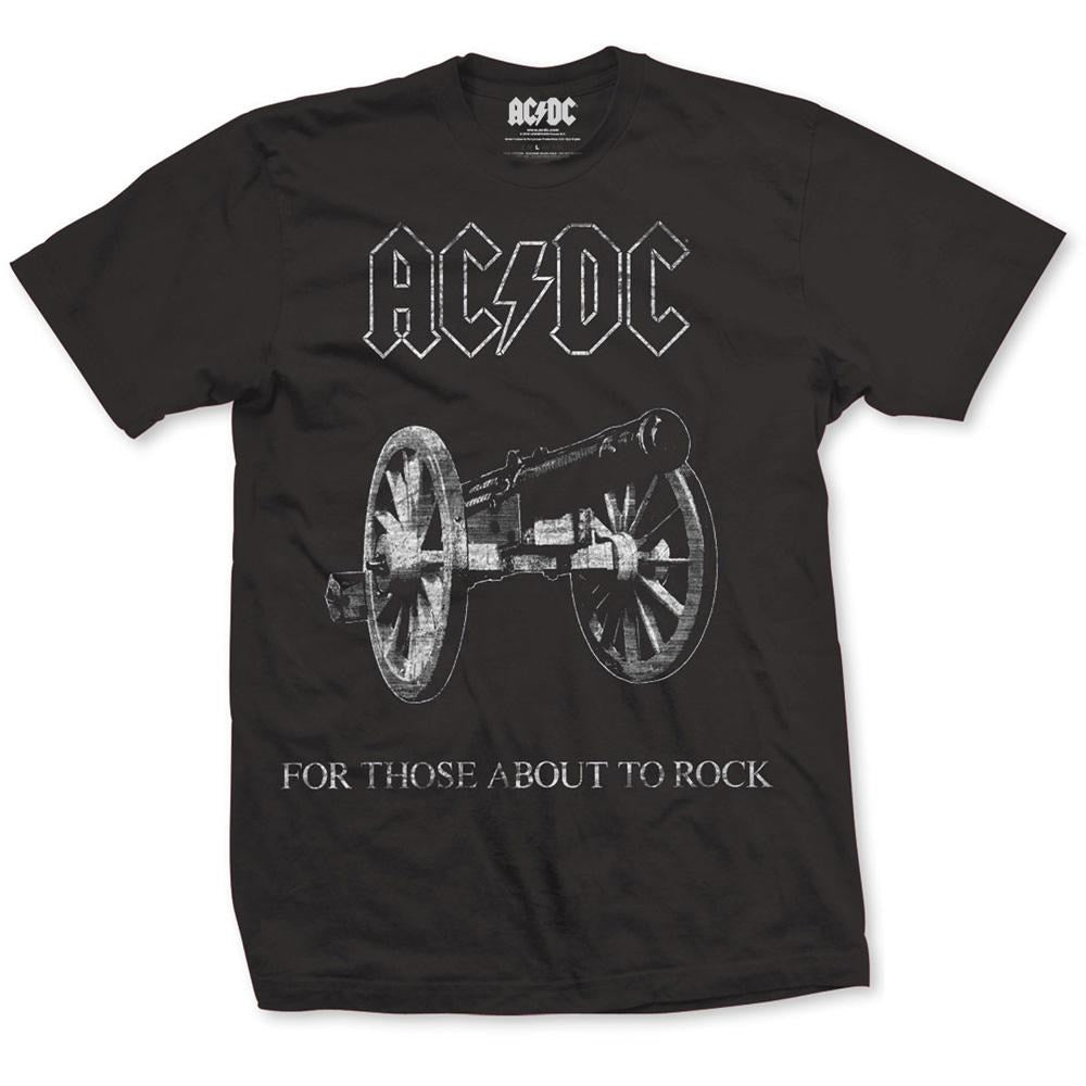 ACDC - For Those About To Rock Black Shirt - 100% Official Merchandise