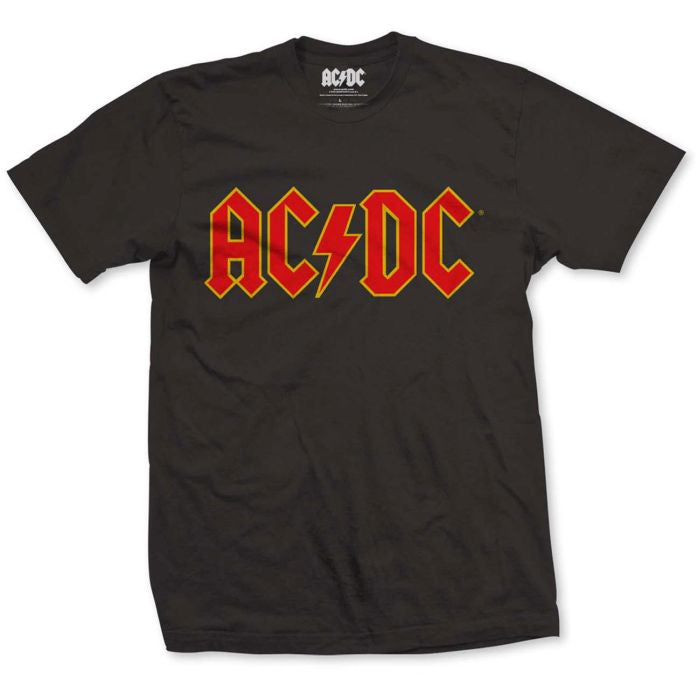 ACDC - 3XL,4XL, 5XL Classic Logo Black Shirt - 100% Official Merchandise