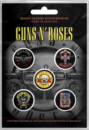 Guns N Roses - 5 x 2.5cm Button Set - Bullet