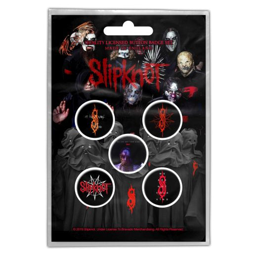 Slipknot - 5 x 2.5cm Button Set - WANYK