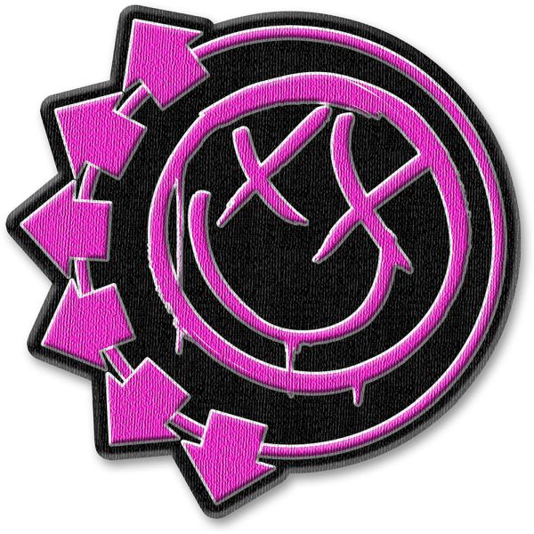 Blink 182 - Double Six Arrows Logo (80mm x 80mm) Sew-On Patch