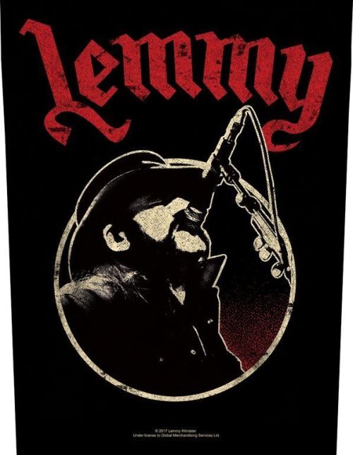Lemmy Motorhead - Microphone - Sew-On Back Patch (295mm x 265mm x 355mm)