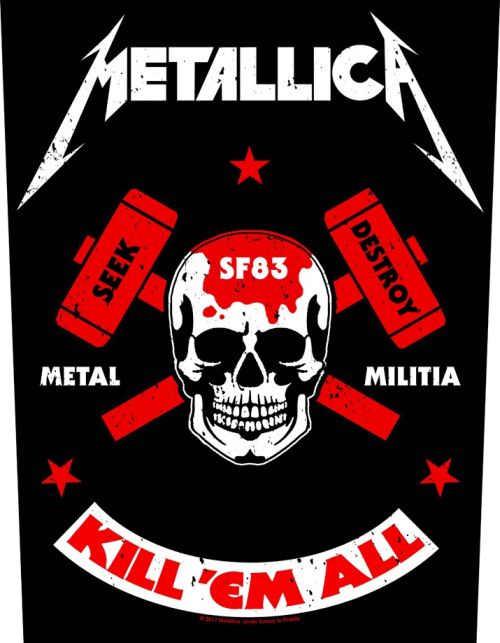 Metallica - Metal Militia - Sew-On Back Patch (295mm x 265mm x 355mm)
