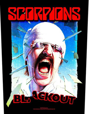 Scorpions - Blackout - Sew-On Back Patch (295mm x 265mm x 355mm)