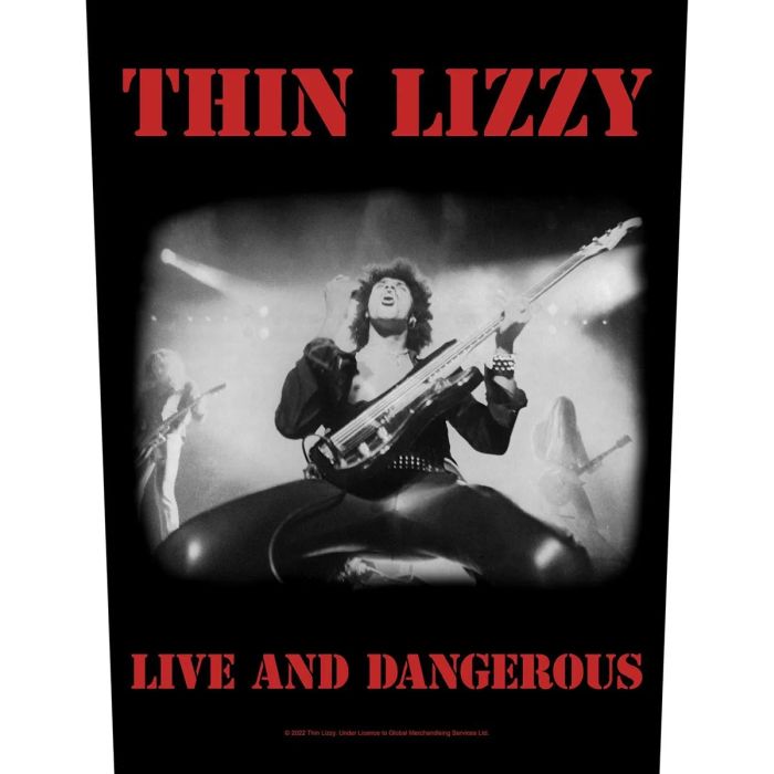 Thin Lizzy - Live And Dangerous - Sew-On Back Patch (295mm x 265mm x 355mm)