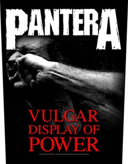 Pantera - Vulgar Display Of Power - Sew-On Back Patch (295mm x 265mm x 355mm)