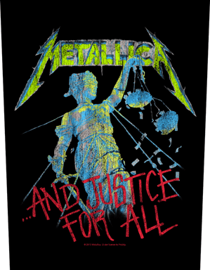 Metallica - And Justice For All - Sew-On Back Patch (295mm x 265mm x 355mm)