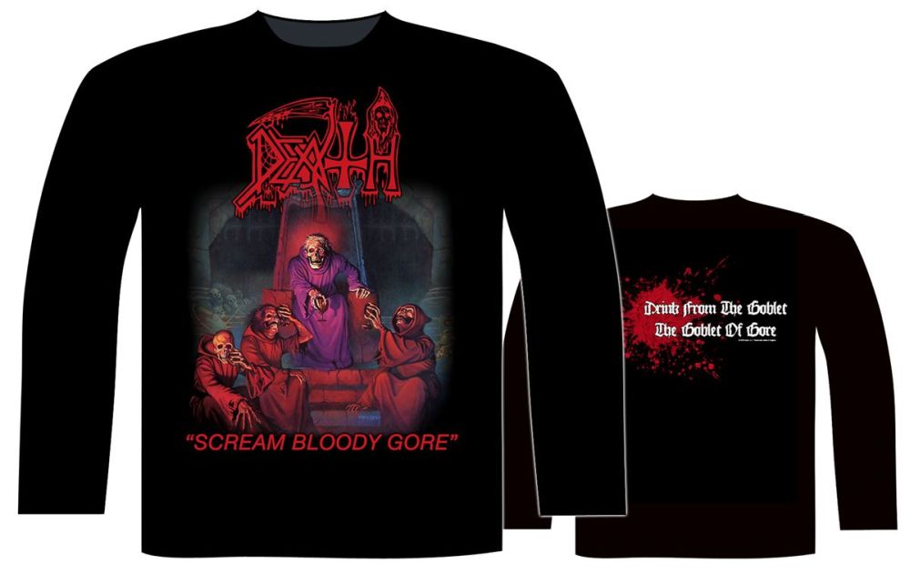Death - Scream Bloody Gore Black Long Sleeve Shirt