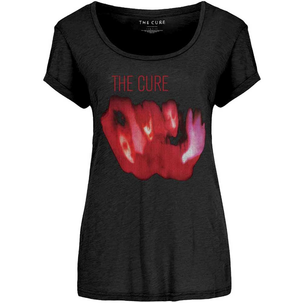 Cure - Pornography Womens Black Shirt (Scoop Neck)