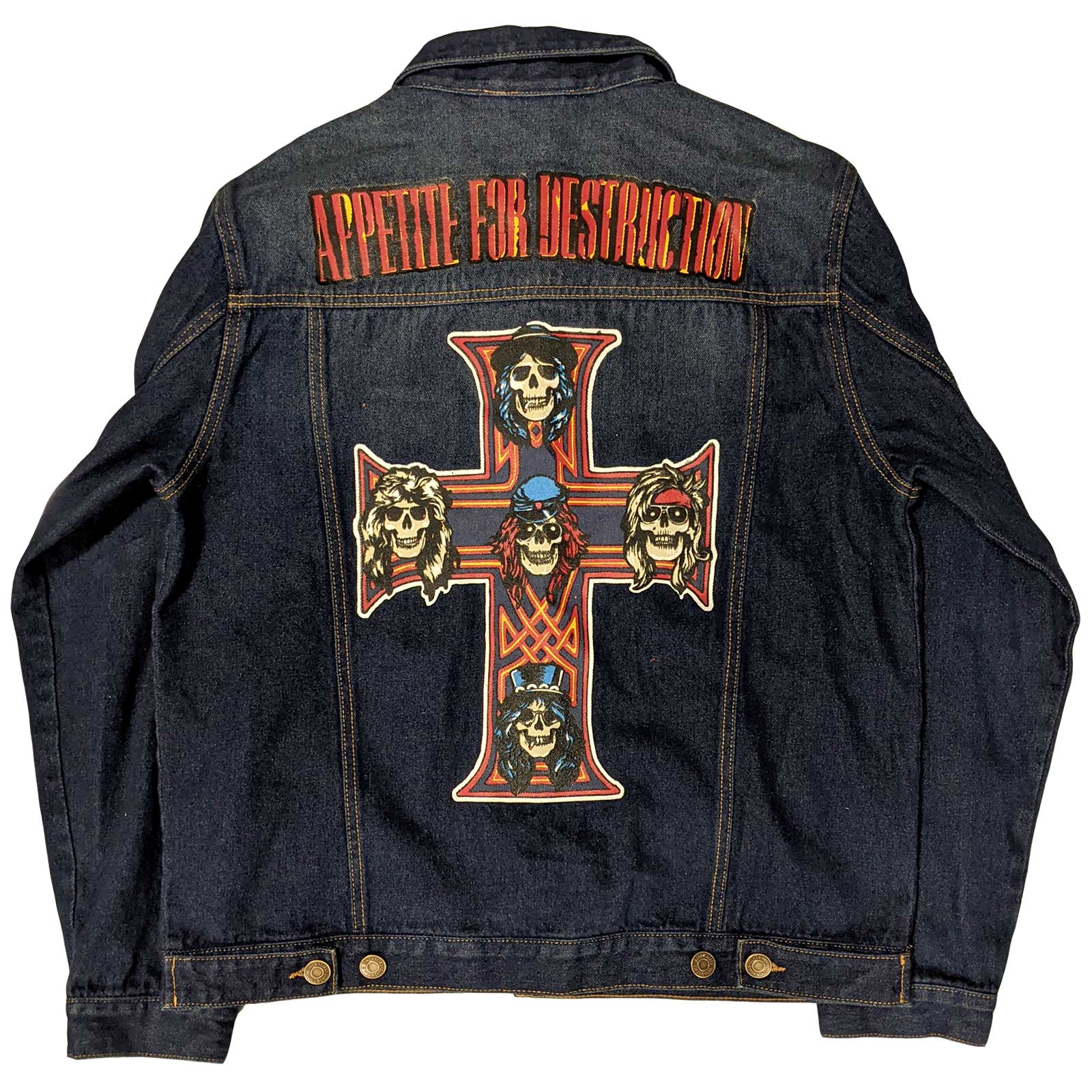 Guns N Roses - Appetite For Destruction Washed Denim Jacket