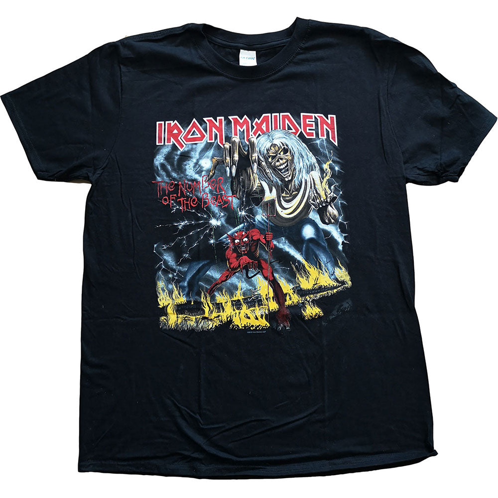 Iron Maiden - Number Of The Beast Black Shirt - 100% Official Merchandise