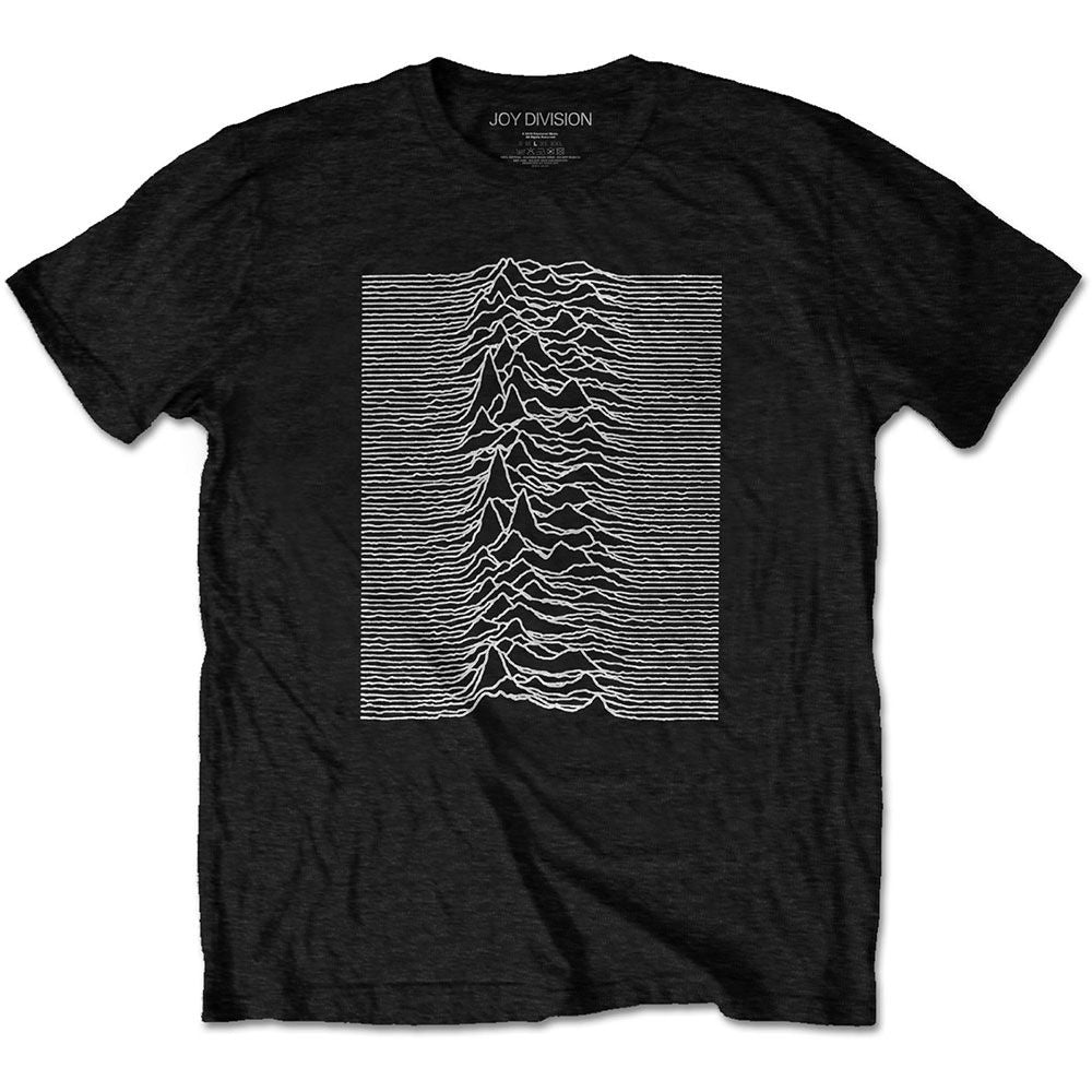 Joy Division - Unknown Pleasures Back Print Black Shirt - 100% Official Merchandise