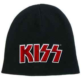 Kiss - Knit Beanie - Red Logo