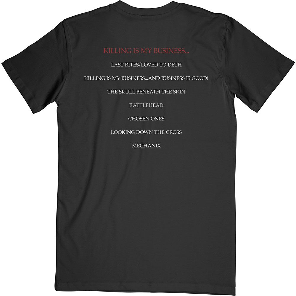 Megadeth - Killing Is My Business Track Listing Black Shirt