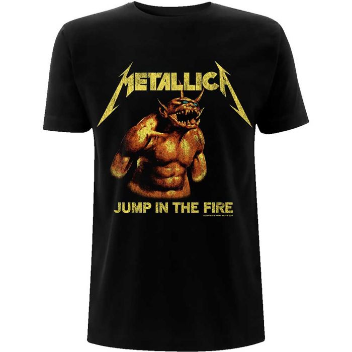 Metallica - Jump In The Fire Vintage Style Black Shirt