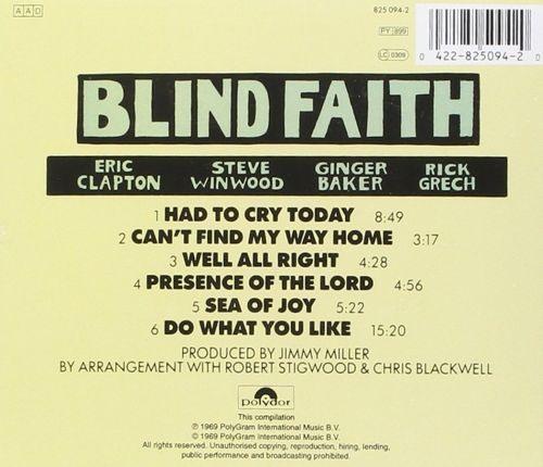 Blind Faith - Blind Faith (Euro. cover) - CD - New