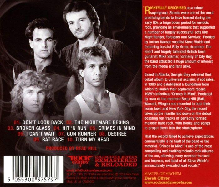 Streets (U.S.) - Crimes In Mind (Rock Candy rem.) - CD - New