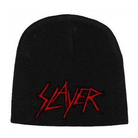 Slayer - Knit Beanie - Embroidered - Scratched Logo