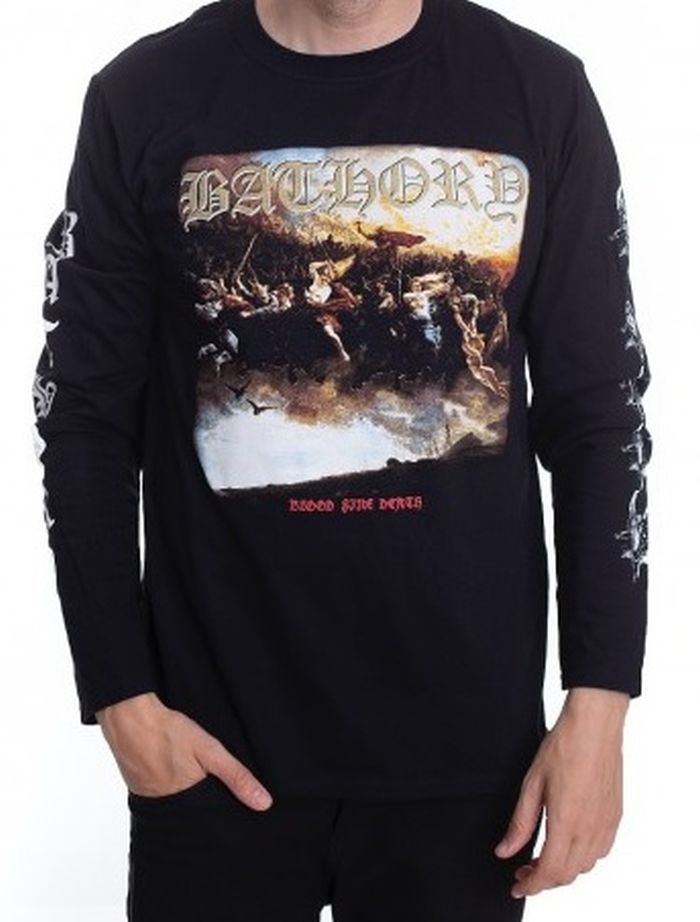 Bathory - Blood Fire Death 2 Black Long Sleeve Shirt - 100% Official Merchandise
