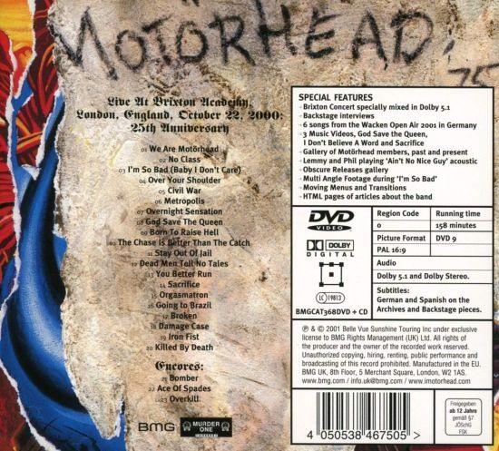 Motorhead - 25 And Alive - Boneshaker (2019 CD/DVD reissue) (R0) - CD - New