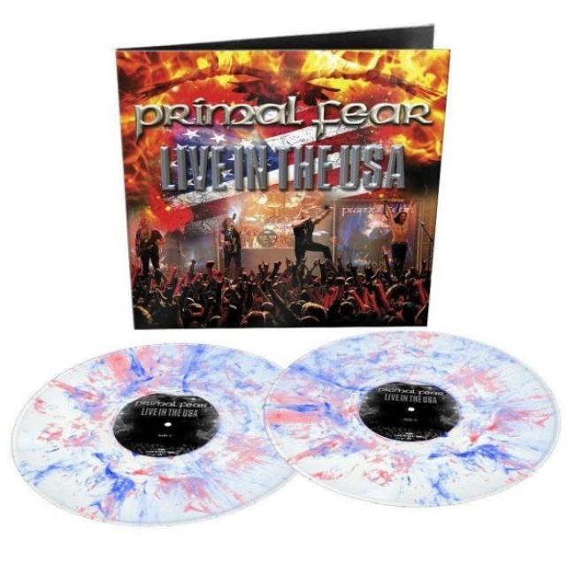 Primal Fear - Live In The USA (Ltd. Ed. 2020 2LP White/Blue/Red Marbled Vinyl gatefold reissue) - Vinyl - New