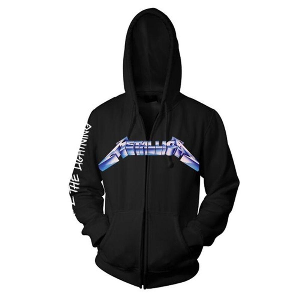 Metallica - Zip Black Hoodie (Ride The Lightning)