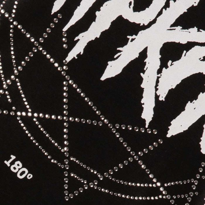 Slipknot - Logo & 9 Point Star Diamante Black Shirt