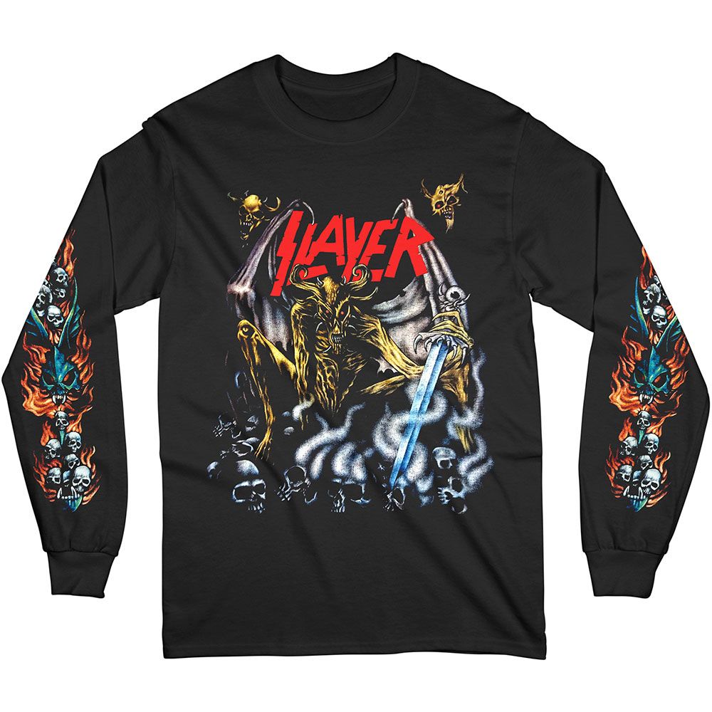 Slayer - Airbrush Demon Black Long Sleeve Shirt