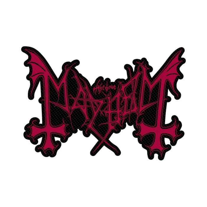 Mayhem - Cut-Out Logo (100mm x 80mm) Sew-On Patch