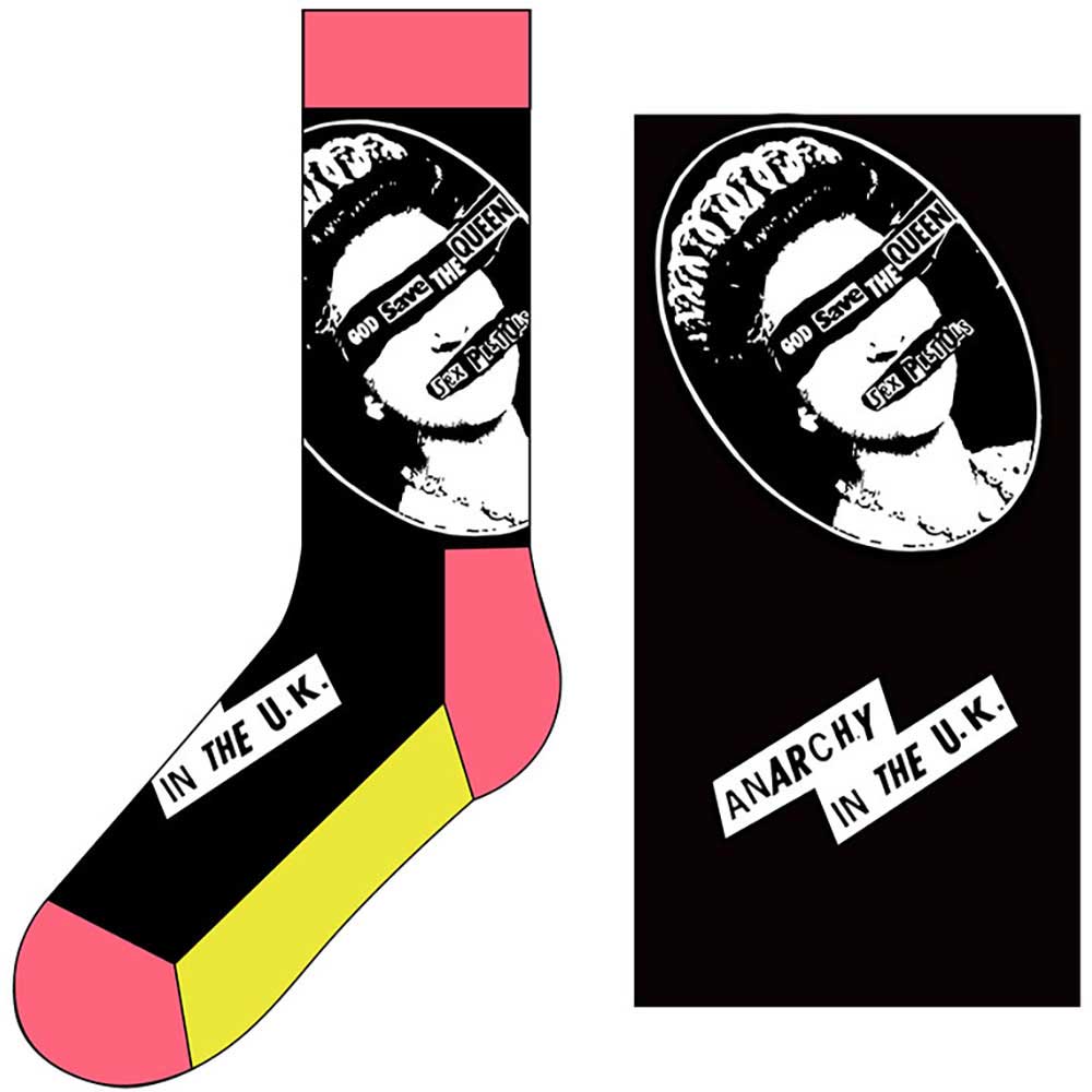 Sex Pistols - Crew Socks (Fits Sizes 7 to 11) - God Save The Queen