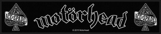 Motorhead - Ace Of Spades (200mm x 45mm) Strip Sew-On Patch