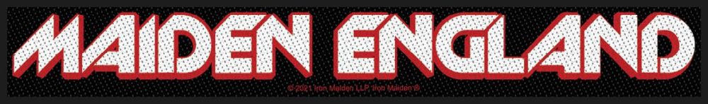 Iron Maiden - Maiden England Super Strip (200mm x 50mm) Sew-On Patch