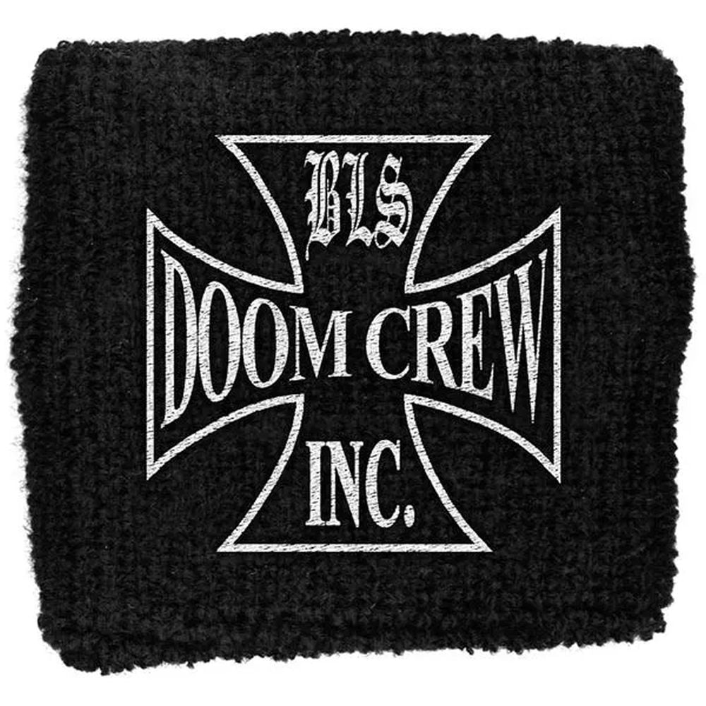Black Label Society - Sweat Towelling Embroided Wristband (Doom Crew)